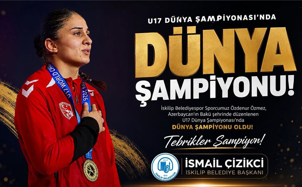 Başkan Çizikci, Dünya Şampiyonu Özdenur Özmez’i kutladı