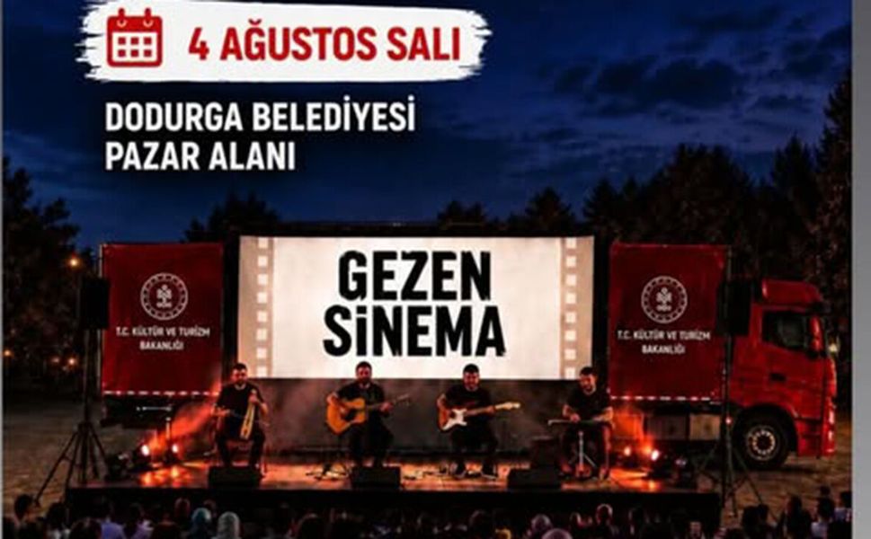 Gezen Sinema Dodurga halkı ile buluşuyor