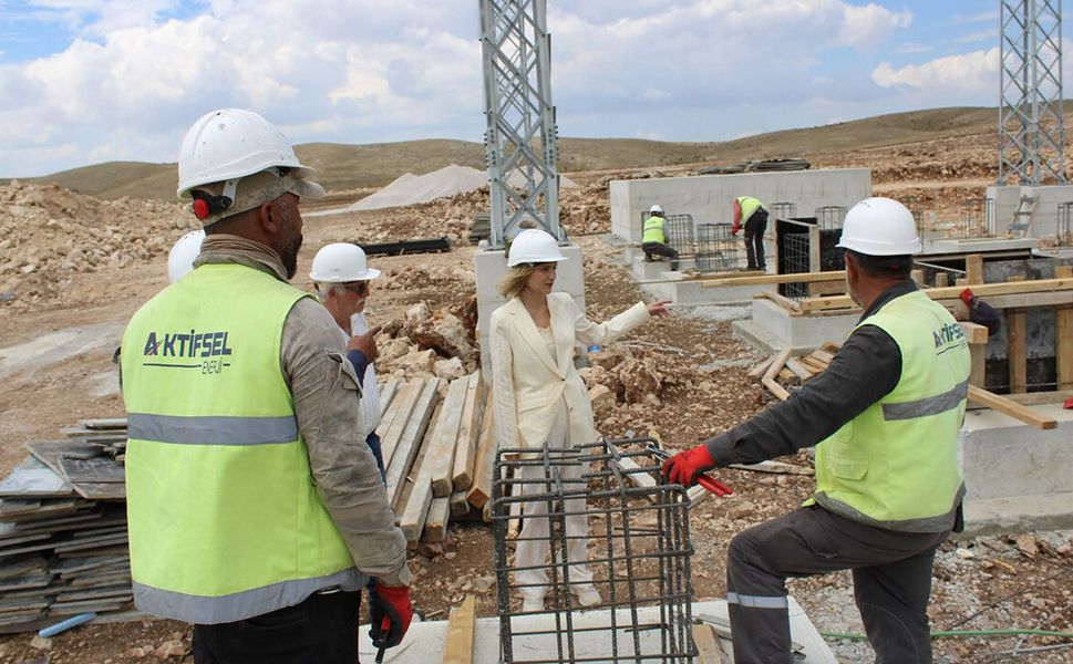 Kaymakam Nayman’dan Konaç Köyü'ndeki DGES santraline ziyaret