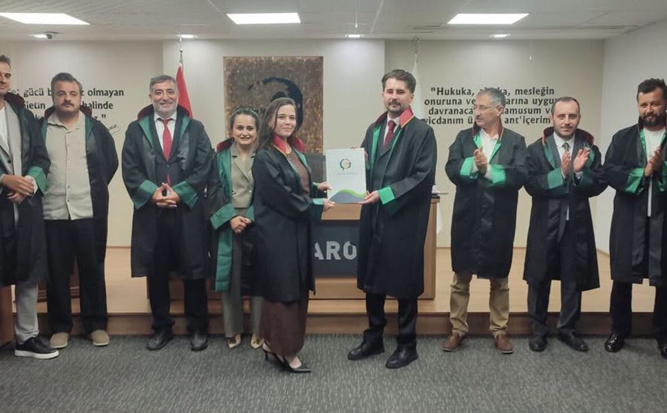 Çorum Barosu’nda Eren Enes Yıldırım ruhsatını aldı