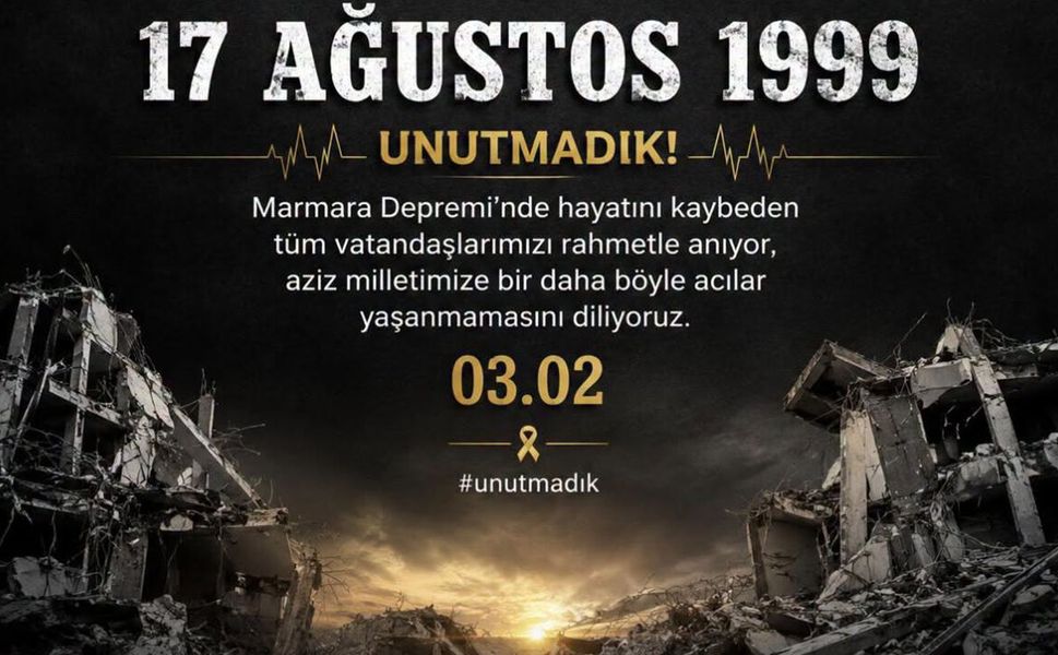 Baro Başkanı Kalıpçı: 17 Ağustos Marmara Depremini unutmadık