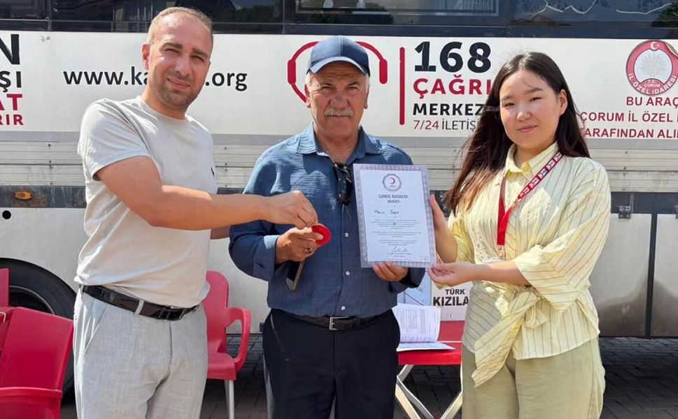 Alaca’da kan bağışı kampanyasına yoğun ilgi
