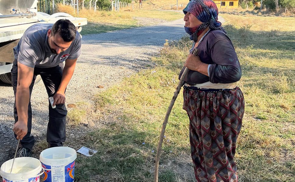 Çorum'da süt kalitesi sahada takip ediliyor