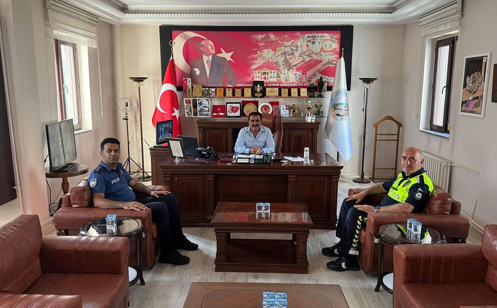 İlçe Emniyet Amiri İnan’dan Başkan Aylar’a iade-i ziyaret