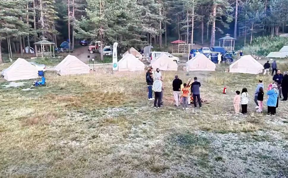 İlk kamp Karatepe Kuşçaçimen Yaylası’nda yapıldı