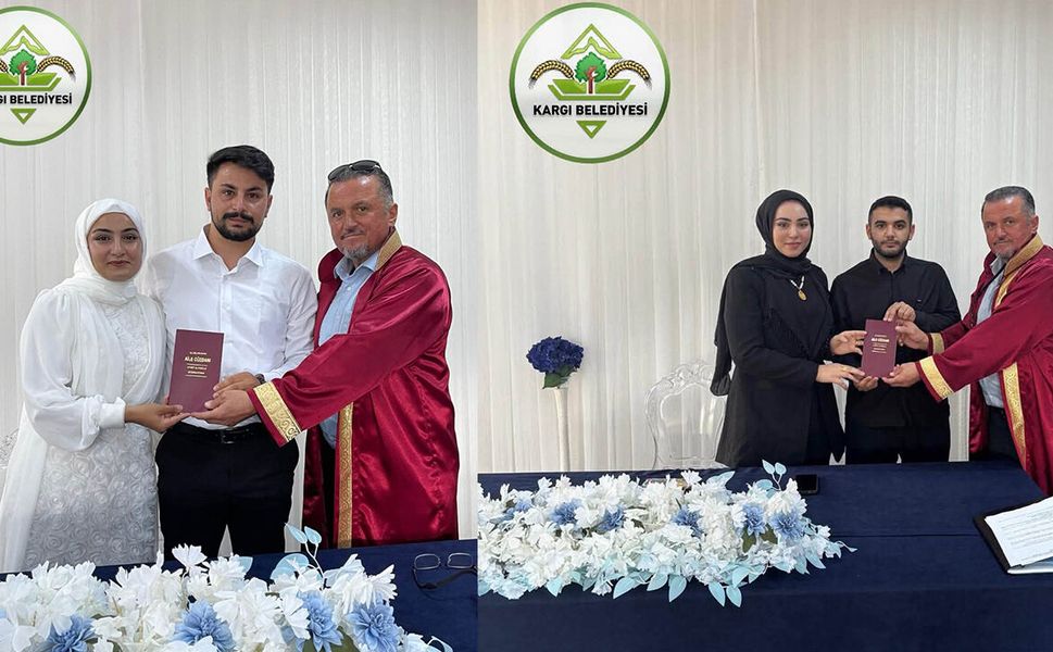 Başkan Dereli, 2 çiftin nikâhını kıydı