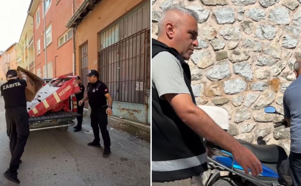 Çorum’da kaldırımları işgal edenlere zabıta müdahalesi