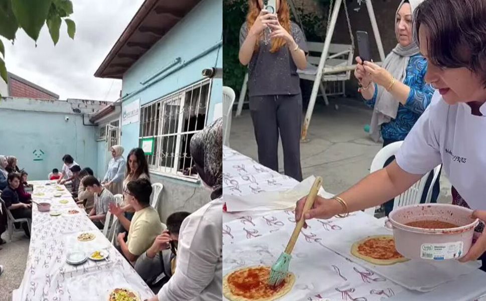 Özel gereksinimli öğrenciler pizza atölyesinde hünerlerini sergiledi