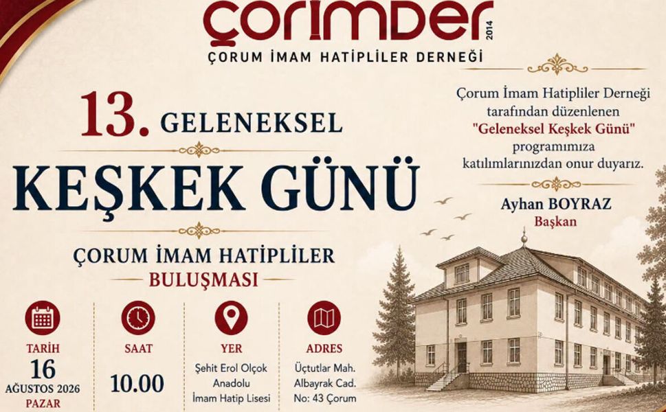 İmam hatipliler 13. Keşkek Günü’nde buluşacak