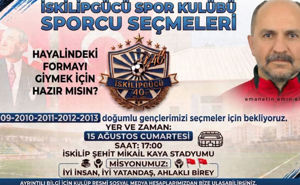 İskilipgücü geleceğin yıldızlarını arıyor