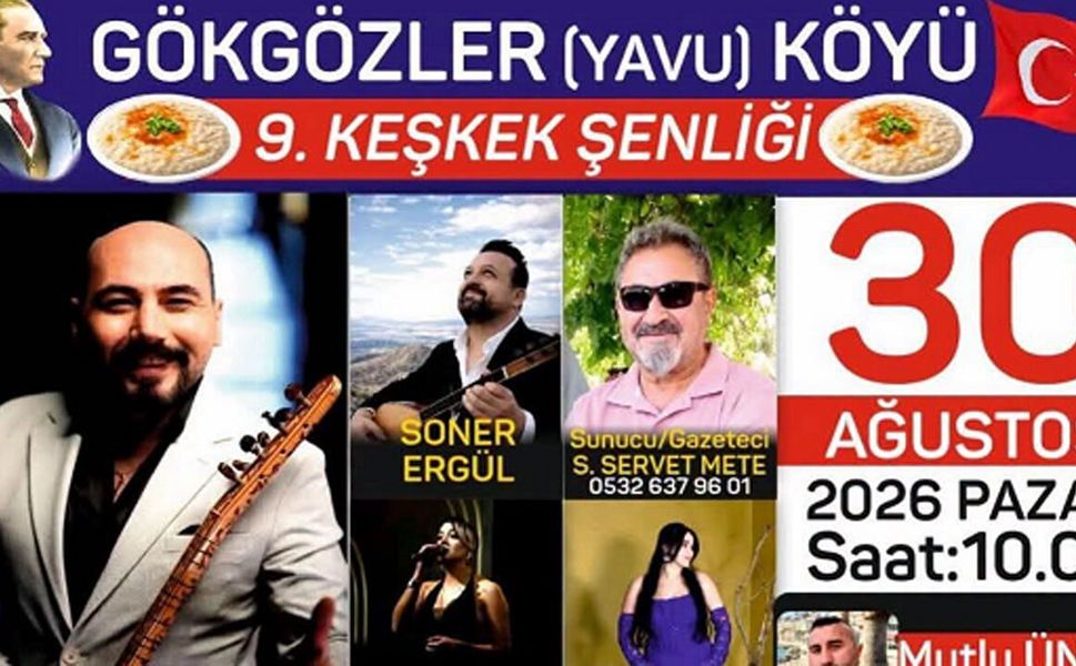 Gökgözler, 9. Geleneksel Keşkek Şenliği’ne hazır