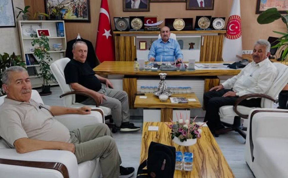 Güneyalıç Köyü heyetinden Duran Bıyık’a ziyaret