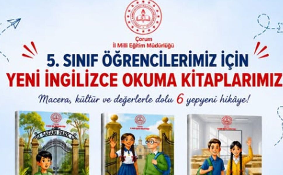 Çorum’da öğrencilere yaz tatili için İngilizce hikâye kitapları