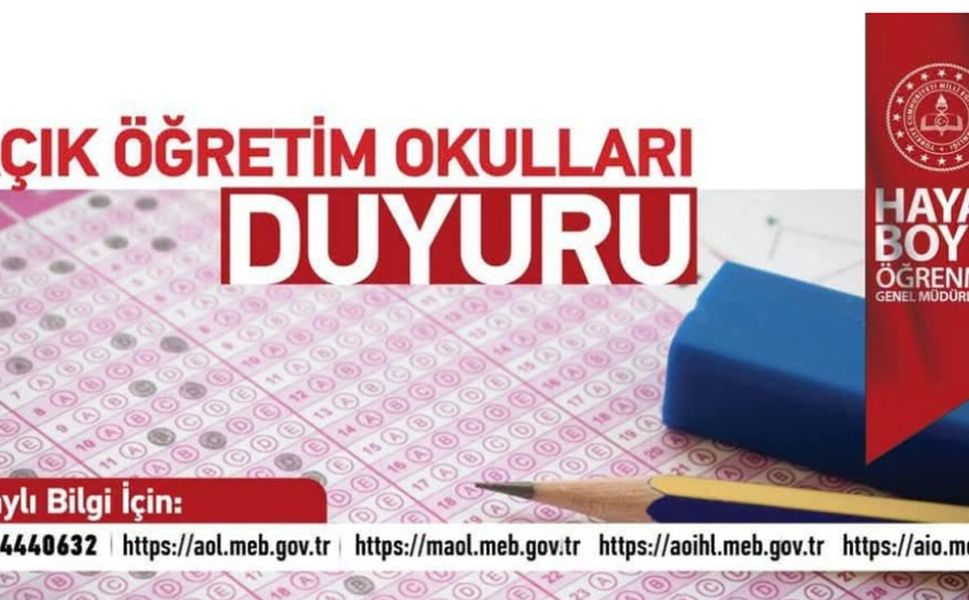 Açık öğretim liselerinde ek sınav tarihleri belli oldu
