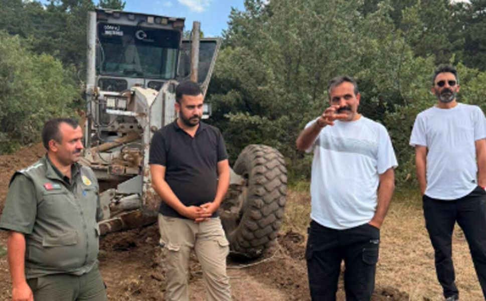 Uğurludağ’da iki yaylayı birbirine bağlayacak yeni yol çalışması