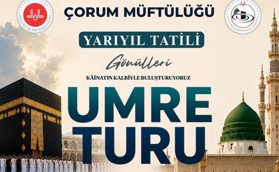 Müftülükten yarıyıl tatiline özel 16 günlük umre turu