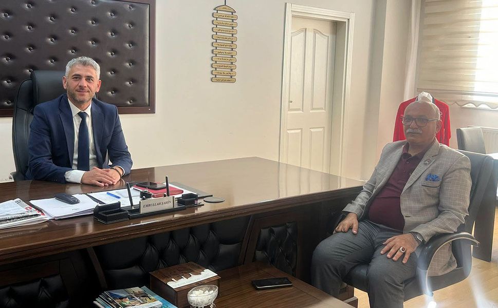 Zeki Dilmen’den İlçe Milli Eğitim Müdürü Şahin’e ziyaret