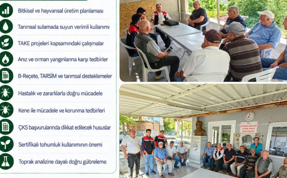 Üçköy Köyü’nde üreticilerin sorunları yerinde dinlendi