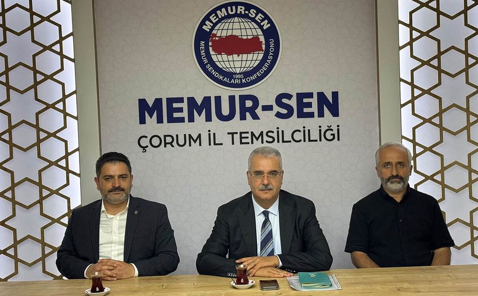 Yusuf Ahlatcı, Memur-Sen Çorum teşkilatıyla bir araya geldi