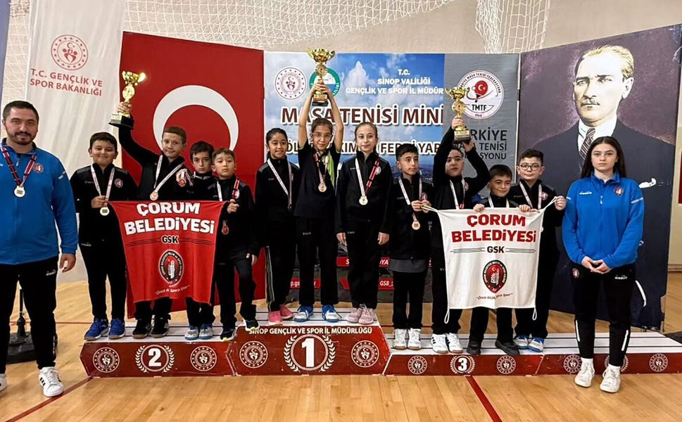 Sinop’ta Çorum fırtınası: Miniklerden büyük başarı