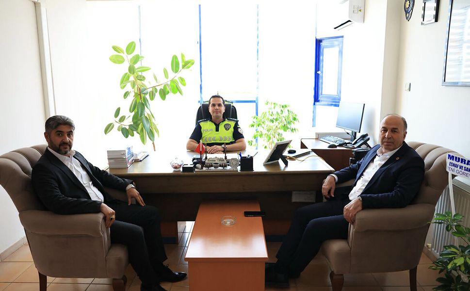 Başkan Arslan’dan Alaca Bölge Trafik Denetleme İstasyon Amirine ziyaret