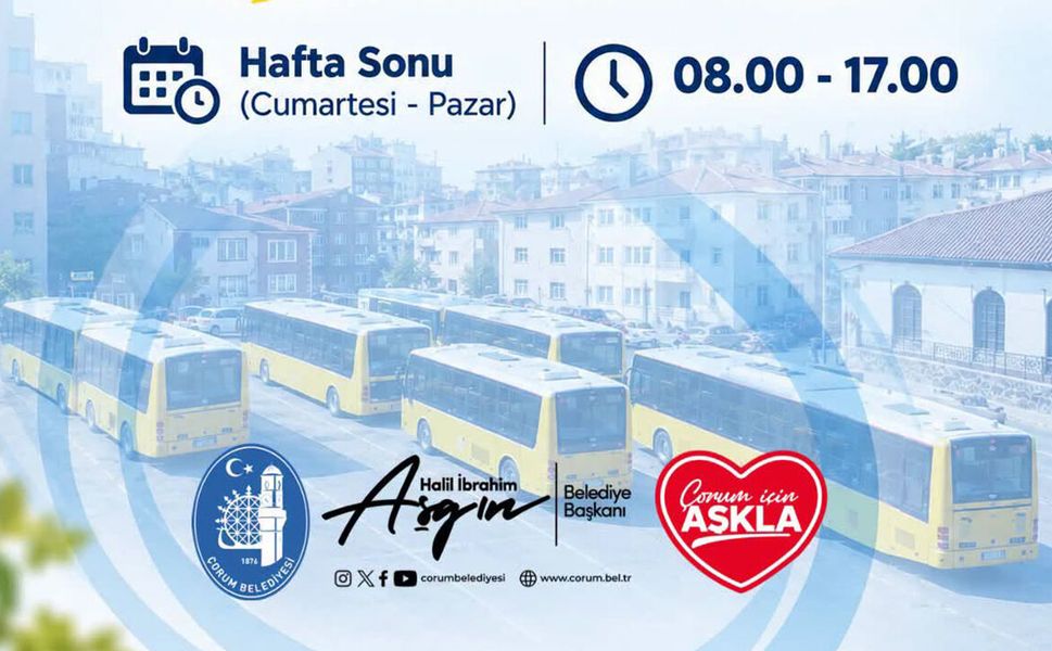 Çorum’da öğrencilerin toplu taşıma kartı işlemleri hafta sonu da yapılacak