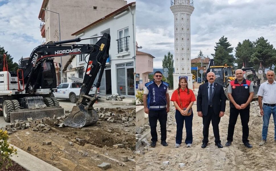 Ortaköy’de Cumhuriyet Meydanı ve sokaklarda yenileme başladı