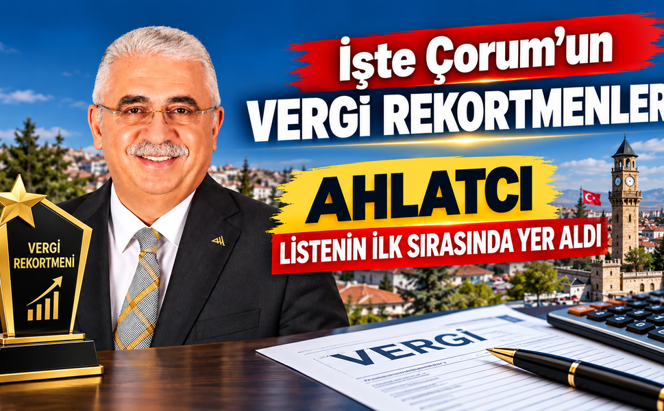 Çorum'un Vergi Şampiyonları Belli Oldu: Zirvede Yine Ahlatcı Rüzgarı!