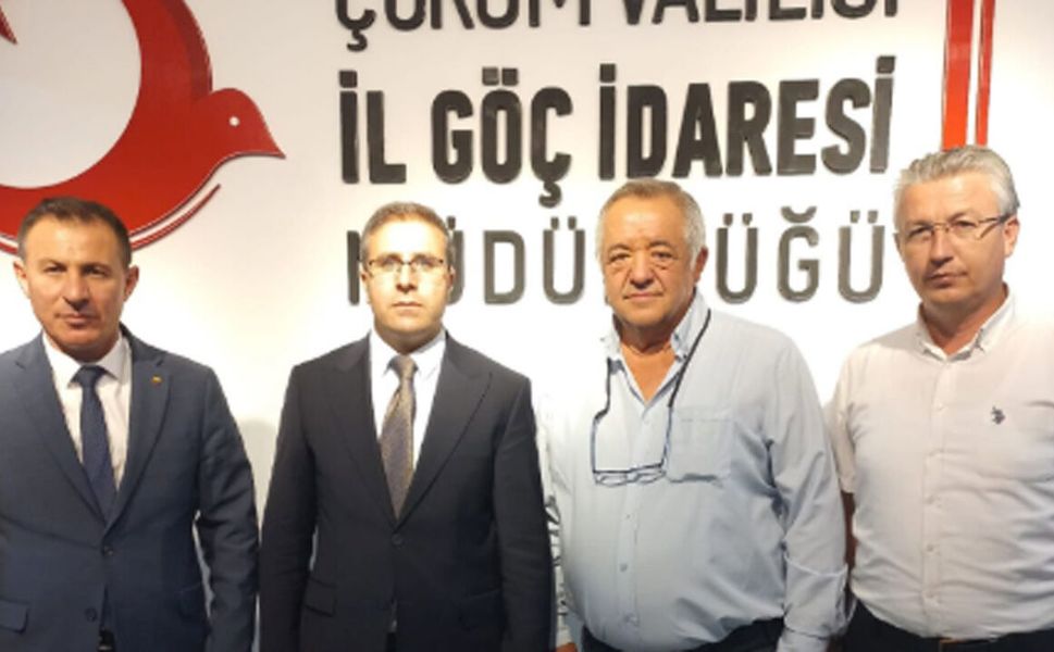 Çorum DSYB yönetiminden İl Göç İdaresi Müdürü Aksem’e ziyaret