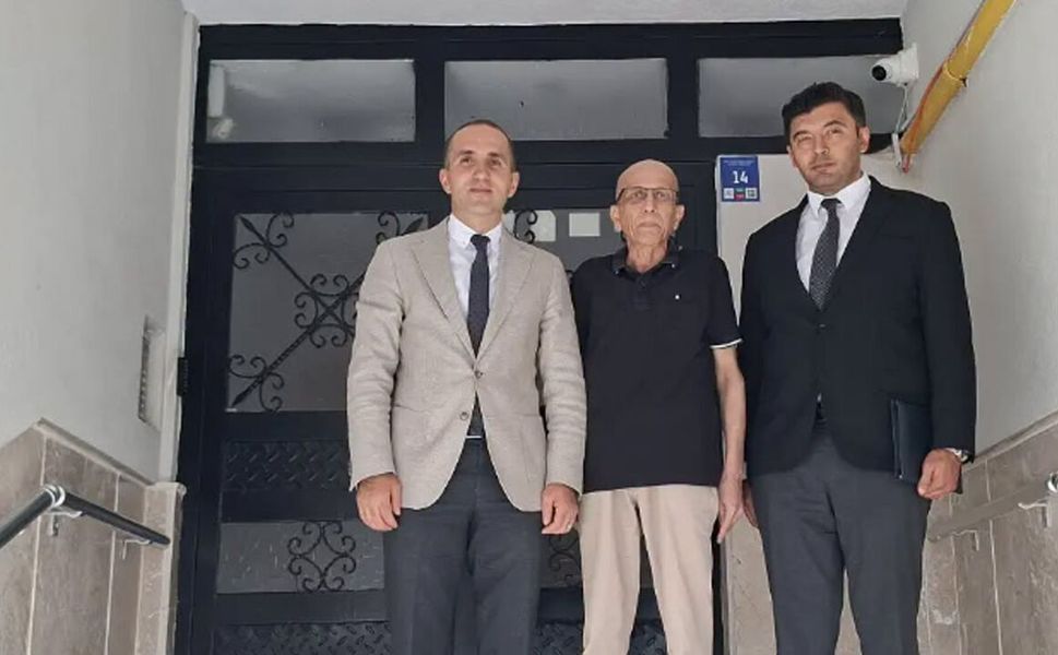 İskilip Kaymakamı Polat’tan emekli öğretmene ziyaret