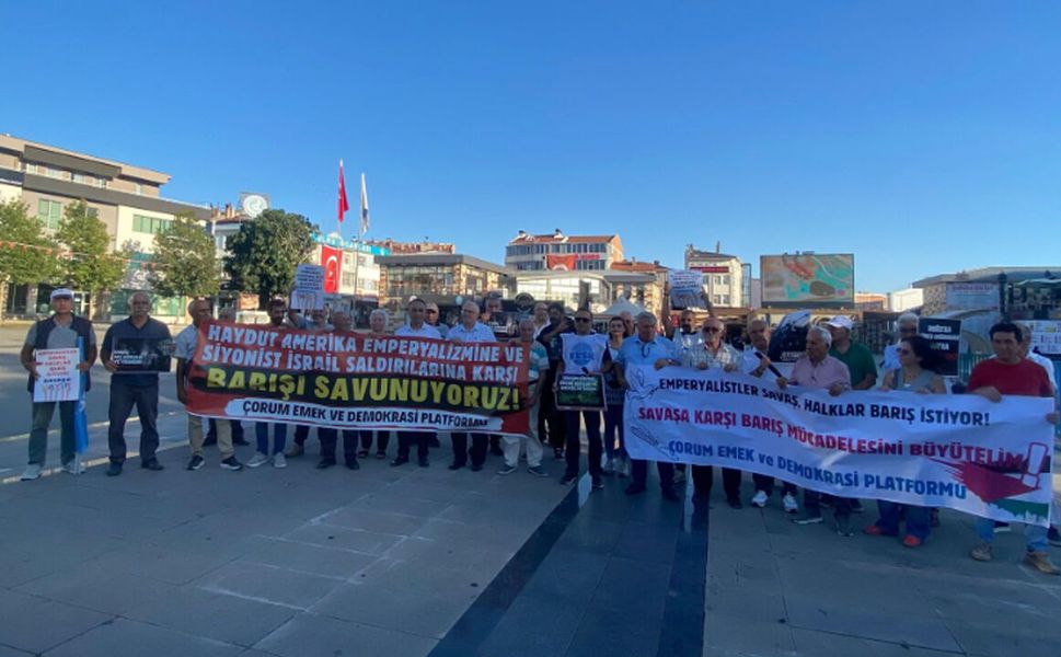 Çorum’da Dünya Barış Günü’nde “savaşa hayır” çağrısı
