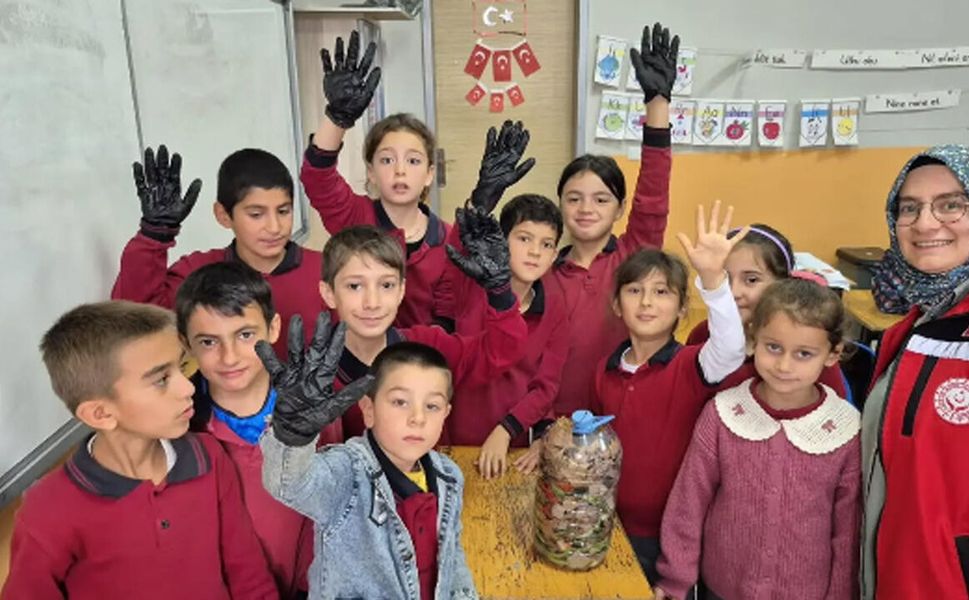 İskilip’te çocuklara iklim değişikliği ve kompost eğitimi verildi
