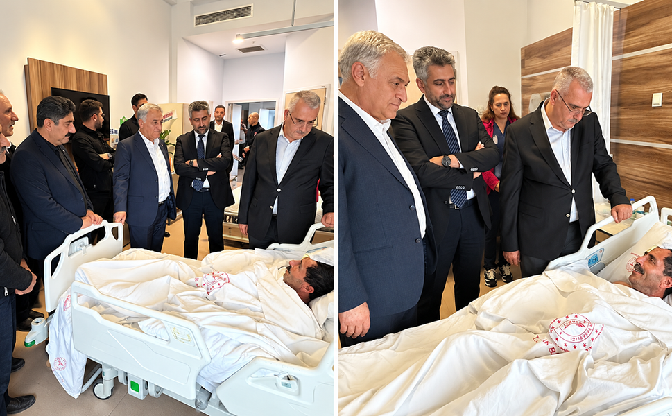 Ahlatcı, Hacı Koca’yı ziyaret etti: Geçmiş olsun dileklerini iletti
