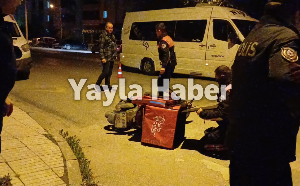 Çorum’da dur ihtarına uymadı, polis memuruna çarptı