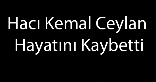 Hac Kemal Ceylan Hayat n Kaybetti orum Haber orum Son