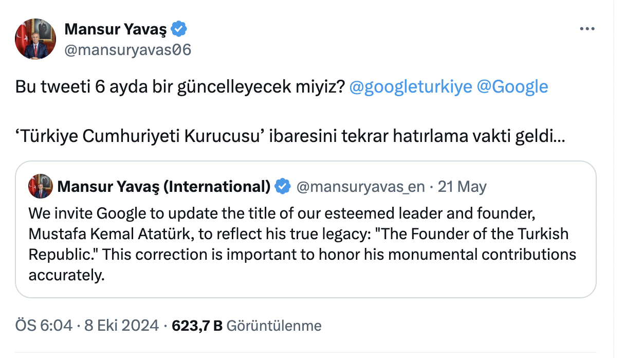 Mansur Yavaş Tweet