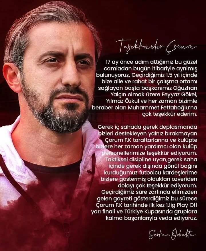 Serkan Özbalta Veda
