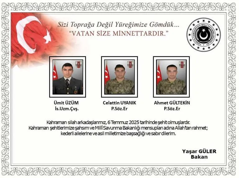 Pençe Kilit Harekâtı'nda Metan Gazı Zehirlenmesi 8 Asker Şehit Oldu