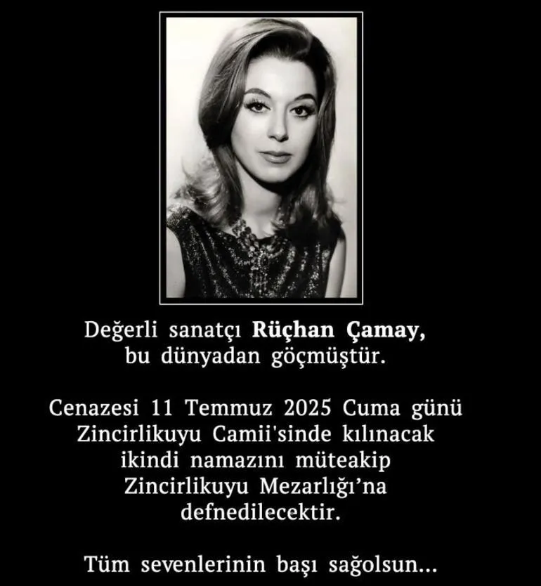 Rüçhan Çamay Vefat Etti