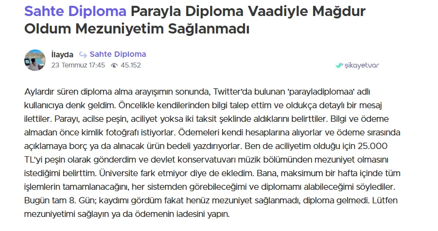 Sahte Diploma 2