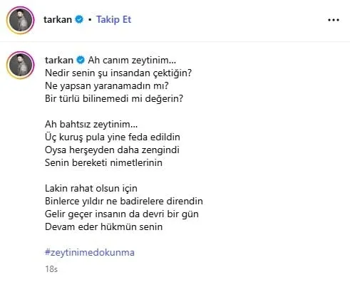 Tarkan Zeytinlik Yasası Tepki 3