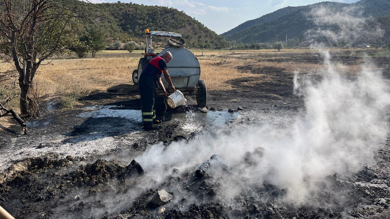 Çorum Osmancık’ta Yangın Danişment Köyünde Çıkan Yangın Kontrol Altına Alındı