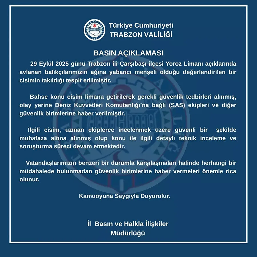 Balıkçıların Bulduğu Insansız Deniz Aracı Bomba Paniği Yarattı