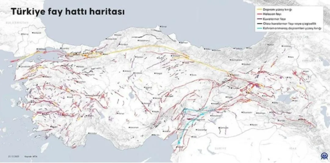 Türkiye’nin En Riskli Fay Hatları Açıklandı – İşte Şehir Şehir Deprem Haritası 5