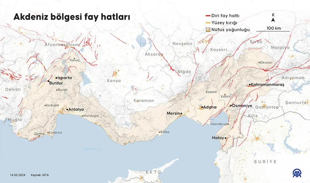 Türkiye’nin En Riskli Fay Hatları Açıklandı – İşte Şehir Şehir Deprem Haritası