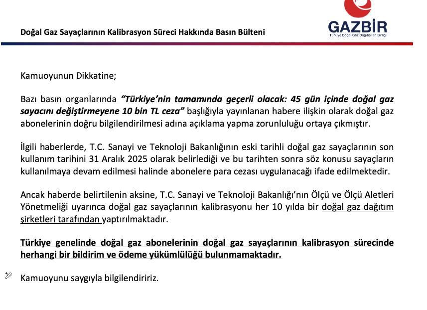 Doğal Gaz Sayaçlarında Ceza Paniğini Gazbi̇r Açıklamasıyla Sona Erdi-1