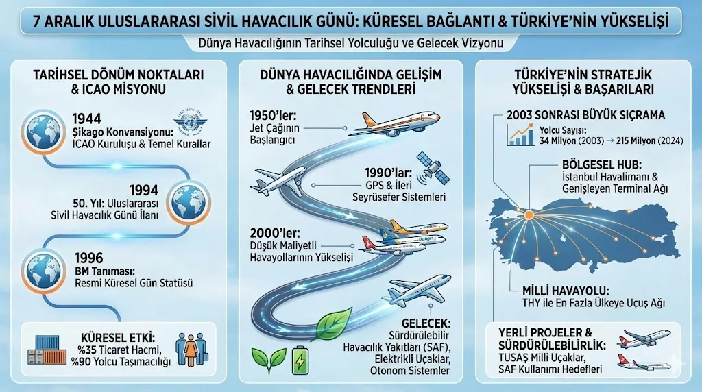 7 Aralık Uluslararası Sivil Havacılık Günü 2