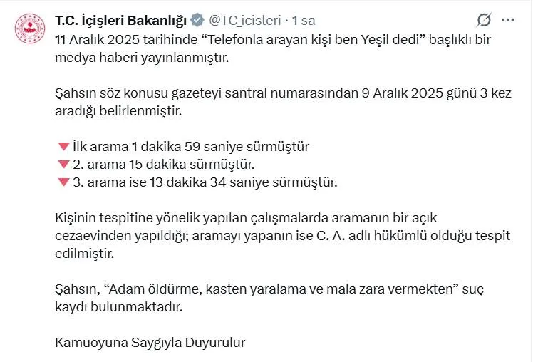 Içişleri Açıklama