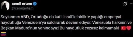 Maduro Desteği Kısa Sürdü Cumhurbaşkanlığı Başdanışmanı O Tweeti Sildi 2