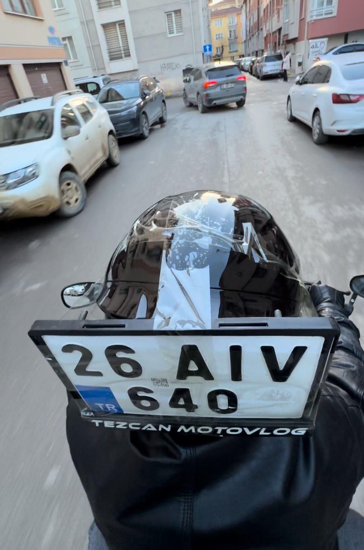 Sosyal Medyada Gündem Olan Motosikletli Trafikte Ilginç Anlar
